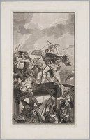 KG 07187
<br/>
Horatius Cocles verdedigt de brug voor Rome tegen de Etrusken
<br/>
<em>Tanjé, Pieter (1701/1702-1761)</em>